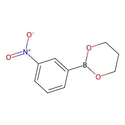 2-(3-Nitrophenyl)-1,3,2-dioxaborinane structure