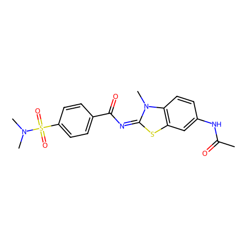 (E)-N-(6-acetamido-3-methylbenzo[d]thiazol-2(3H)-ylidene)-4-(N,N-dimethylsulfamoyl)benzamide structure