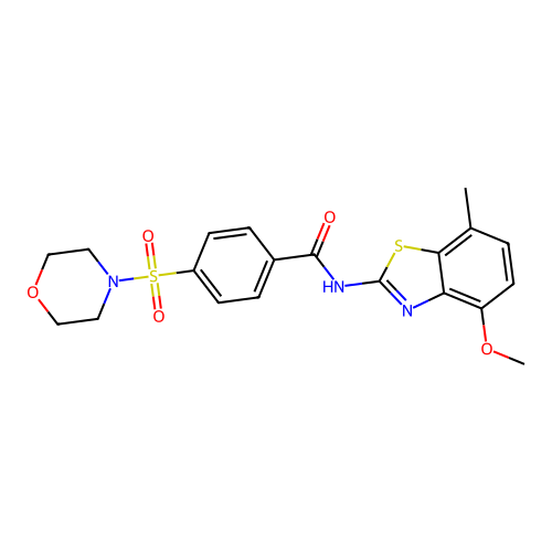 N-(4-methoxy-7-methylbenzo[d]thiazol-2-yl)-4-(morpholinosulfonyl)benzamide structure