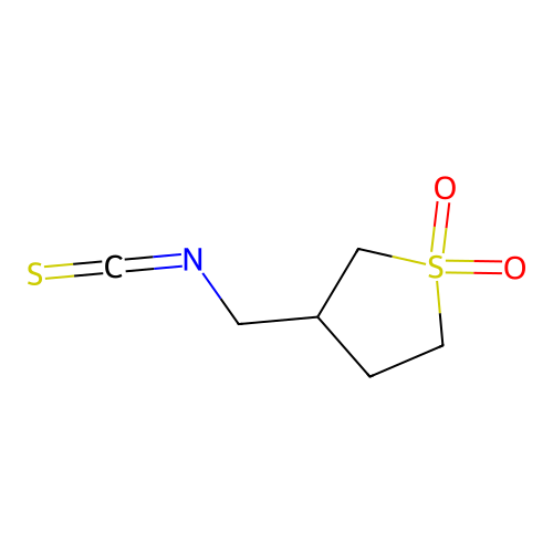 3-(Isothiocyanatomethyl)tetrahydrothiophene 1,1-dioxide structure