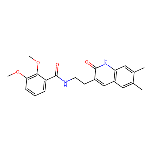 N-(2-(6,7-dimethyl-2-oxo-1,2-dihydroquinolin-3-yl)ethyl)-2,3-dimethoxybenzamide structure