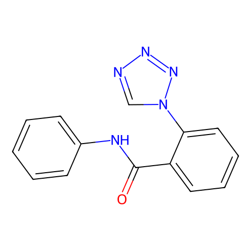 N-phenyl-2-(1H-tetrazol-1-yl)benzamide structure