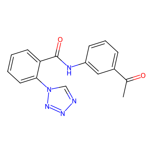 N-(3-acetylphenyl)-2-(1H-tetrazol-1-yl)benzamide structure