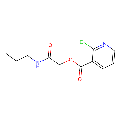 (Propylcarbamoyl)methyl 2-chloropyridine-3-carboxylate structure