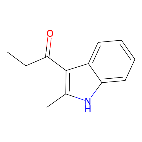 2-Methyl-3-propionylindole structure