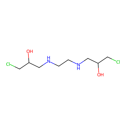 2-Propanol, 1,1'-ethylenediiminobis(3-chloro- structure