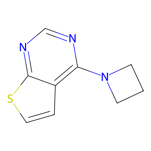 4-(Azetidin-1-yl)thieno[2,3-d]pyrimidine structure