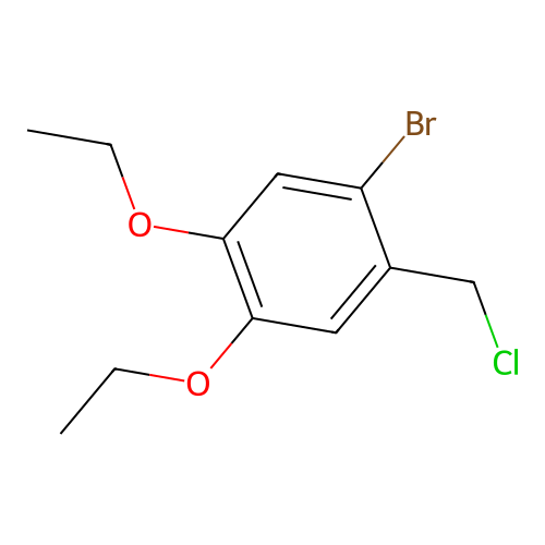 1-Bromo-2-(chloromethyl)-4,5-diethoxybenzene structure