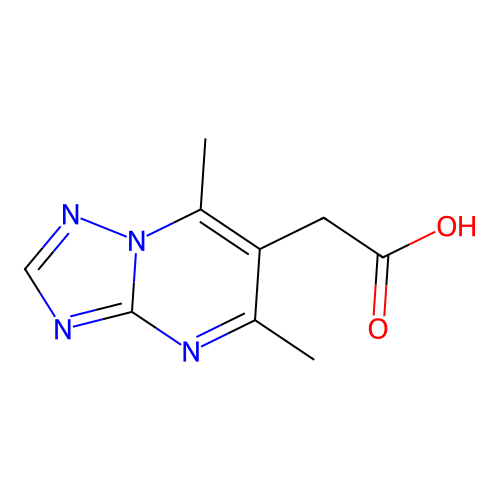 2-{5,7-Dimethyl-[1,2,4]triazolo[1,5-a]pyrimidin-6-yl}acetic acid structure