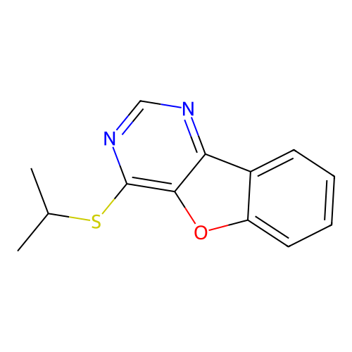 4-(Isopropylthio)benzofuro[3,2-d]pyrimidine structure