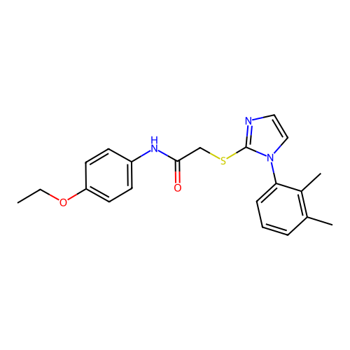 2-[1-(2,3-dimethylphenyl)imidazol-2-yl]sulfanyl-N-(4-ethoxyphenyl)acetamide structure