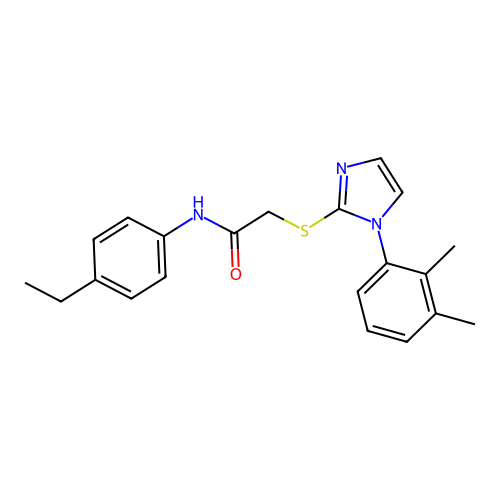 2-[1-(2,3-dimethylphenyl)imidazol-2-yl]sulfanyl-N-(4-ethylphenyl)acetamide structure