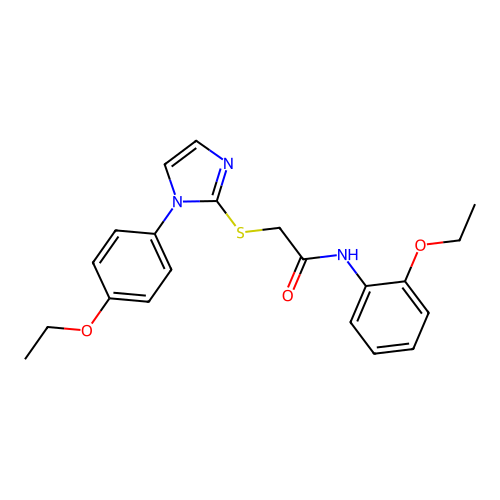 N-(2-ethoxyphenyl)-2-((1-(4-ethoxyphenyl)-1H-imidazol-2-yl)thio)acetamide structure
