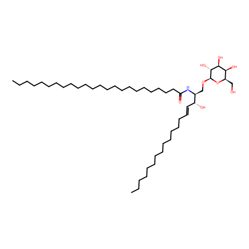 beta-D-galactosyl-N-(tetracosanoyl)sphingosine structure