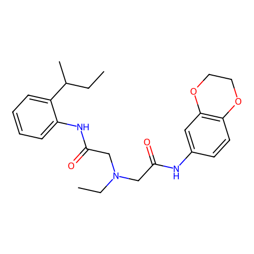 2-[[2-(2-butan-2-ylanilino)-2-oxoethyl]-ethylamino]-N-(2,3-dihydro-1,4-benzodioxin-6-yl)acetamide structure