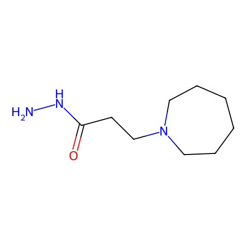 3-(Azepan-1-yl)propanehydrazide structure