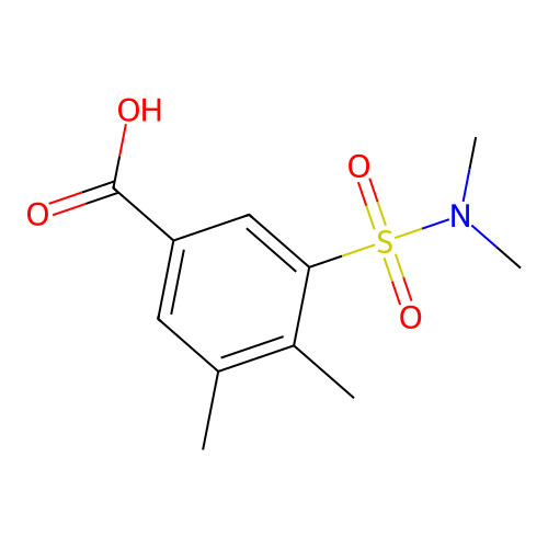 3-(Dimethylsulfamoyl)-4,5-dimethylbenzoic acid structure