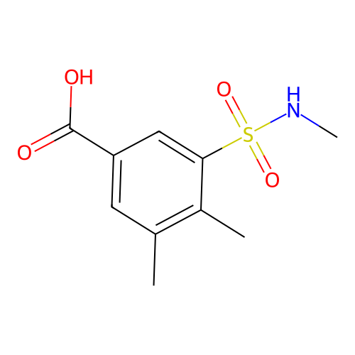 3,4-dimethyl-5-(methylsulfamoyl)benzoic Acid structure