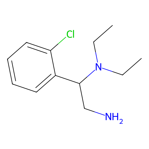 (2-Amino-1-(2-chlorophenyl)ethyl)diethylamine structure