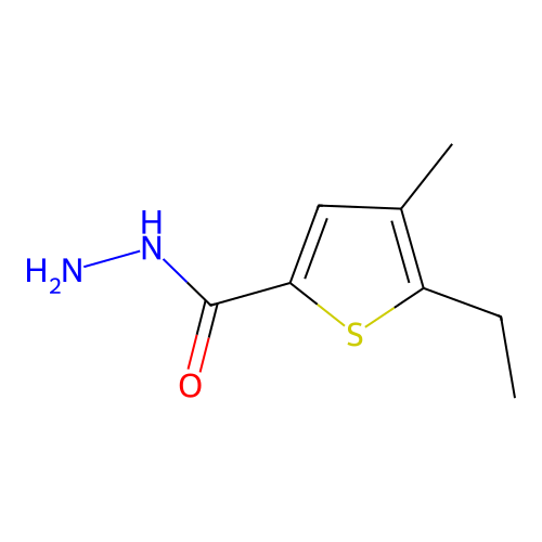5-Ethyl-4-methylthiophene-2-carbohydrazide structure