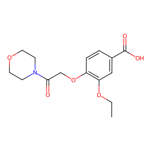 3-Ethoxy-4-[2-(morpholin-4-yl)-2-oxoethoxy]benzoic acid structure