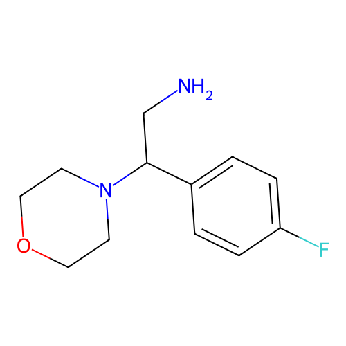 2-(4-Fluorophenyl)-2-(morpholin-4-yl)ethan-1-amine structure