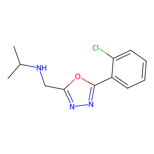 5-(2-Chlorophenyl)-N-(1-methylethyl)-1,3,4-oxadiazole-2-methanamine structure