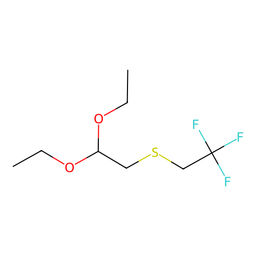 2-[(2,2-Diethoxyethyl)thio]-1,1,1-trifluoroethane structure