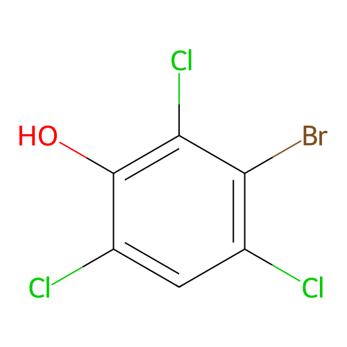 3-Bromo-2,4,6-trichlorophenol structure