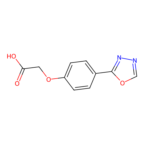 2-[4-(1,3,4-oxadiazol-2-yl)phenoxy]acetic Acid structure