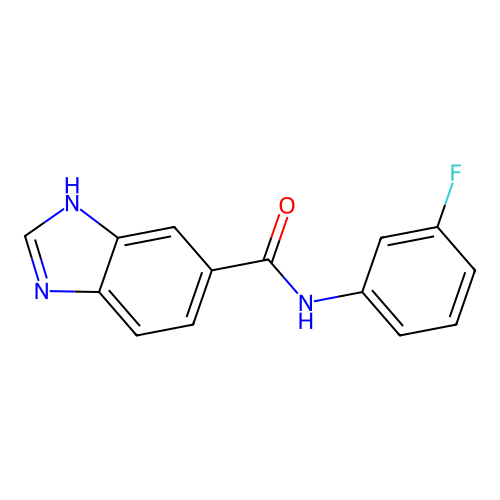 1H-1,3-Benzimidazole-6-carboxamide, N-(3-fluorophenyl)- structure
