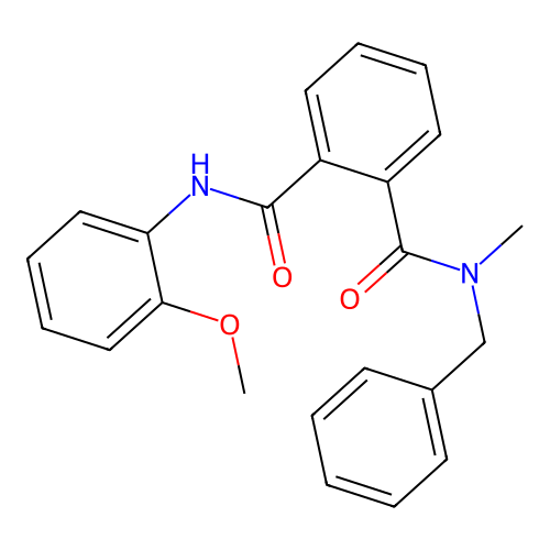 2-N-benzyl-1-N-(2-methoxyphenyl)-2-N-methylbenzene-1,2-dicarboxamide structure