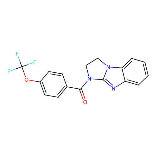 5-[4-(trifluoromethoxy)benzoyl]-2,5,7-triazatricyclo[6.4.0.0^{2,6}]dodeca-1(8),6,9,11-tetraene structure
