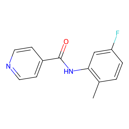 N-(5-fluoro-2-methylphenyl)pyridine-4-carboxamide structure