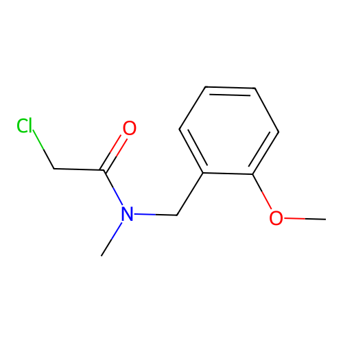2-chloro-N-[(2-methoxyphenyl)methyl]-N-methylacetamide structure