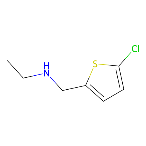((5-Chlorothiophen-2-yl)methyl)(ethyl)amine structure