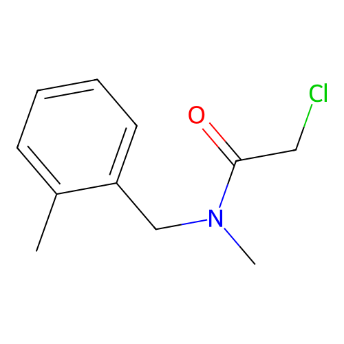 2-Chloro-N-methyl-N-((2-methylphenyl)methyl)acetamide structure