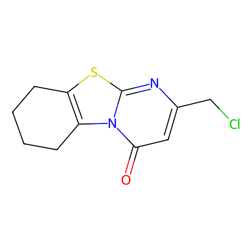 11-(Chloromethyl)-8-thia-1,10-diazatricyclo[7.4.0.0,2,7]trideca-2(7),9,11-trien-13-one structure