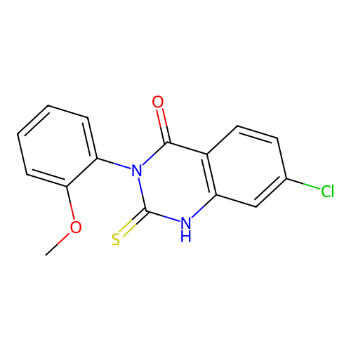 7-Chloro-3-(2-methoxyphenyl)-2-sulfanyl-3,4-dihydroquinazolin-4-one structure