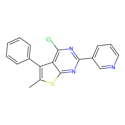 3-{4-Chloro-6-methyl-5-phenylthieno[2,3-d]pyrimidin-2-yl}pyridine structure
