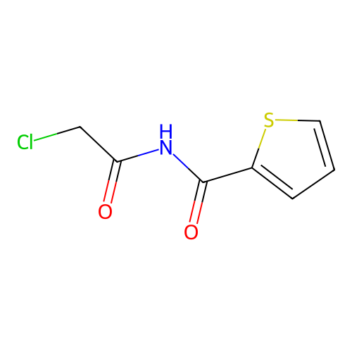 N-(2-chloroacetyl)thiophene-2-carboxamide structure