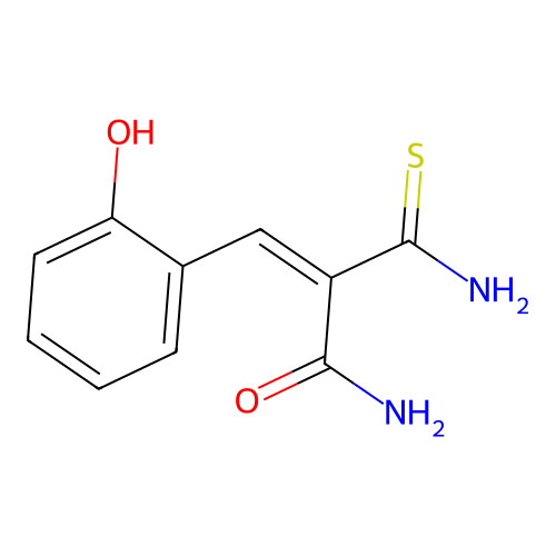 2-Carbamothioyl-3-(2-hydroxyphenyl)prop-2-enamide structure