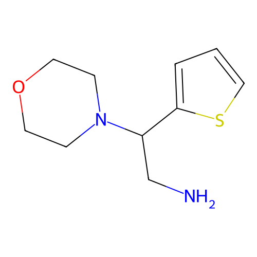 2-Morpholin-4-yl-2-thiophen-2-yl-ethylamine structure