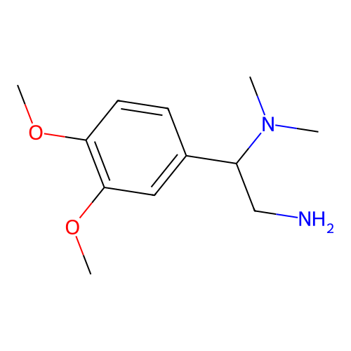 [2-Amino-1-(3,4-dimethoxyphenyl)ethyl]dimethylamine structure