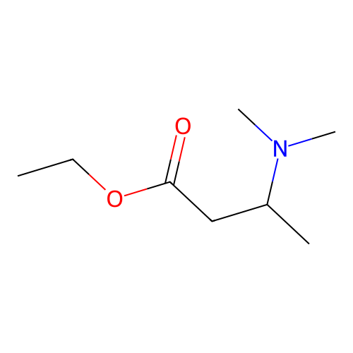 Ethyl 3-(dimethylamino)butanoate structure