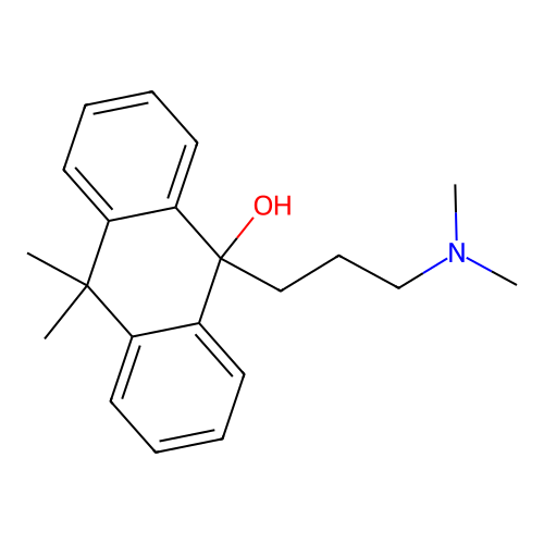 9-(3-(Dimethylamino)propyl)-9,10-dihydro-10,10-dimethylanthracene-9-ol structure