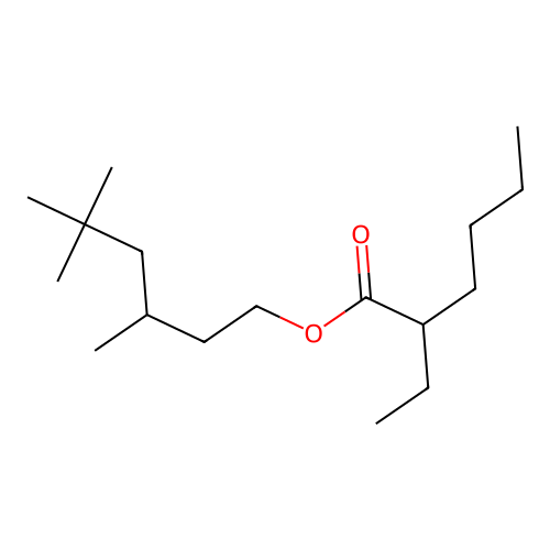 3,5,5-Trimethylhexyl 2-ethylhexanoate structure