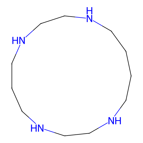 1,4,8,11-Tetraazacyclopentadecane structure