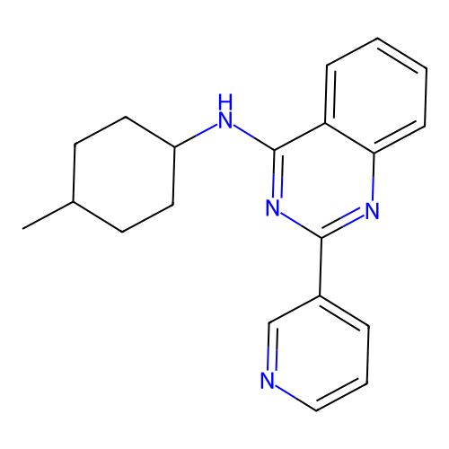 N-(4-methylcyclohexyl)-2-(pyridin-3-yl)quinazolin-4-amine structure
