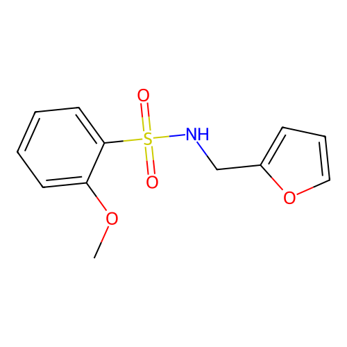 N-(furan-2-ylmethyl)-2-methoxybenzenesulfonamide structure